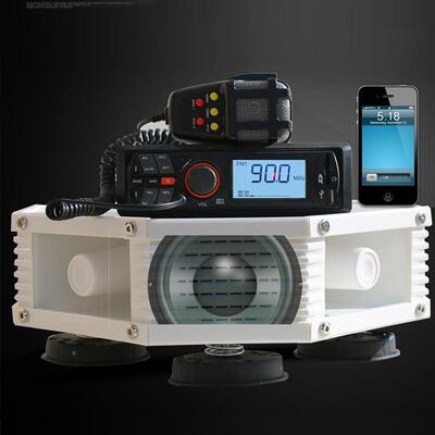 车载音13712喊音器宣传喇叭车顶喇叭四方位响话大功率广告广播扩