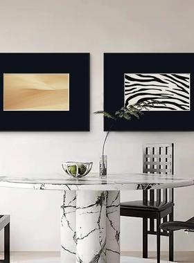 中古装饰组合卧室床MZP头挂画小众艺画术黑色卡摆画入户玄风纸关