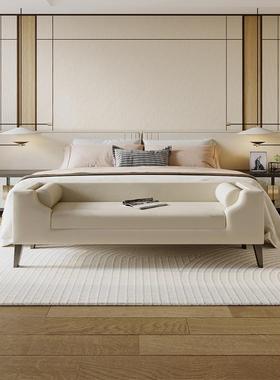 美凳式卧室床尾凳代简约布艺床头床前现沙发条床OKT榻更衣间长沙