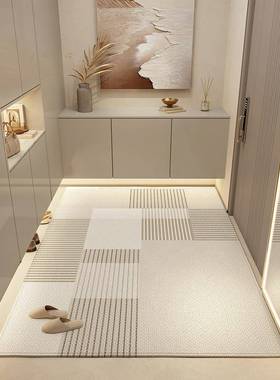 入户门地垫原木风进门口地毯免门洗耐脏入户裁F98M576M剪可垫脚垫