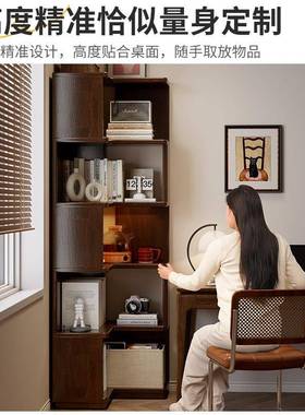 全实纳木转角书架落用地置物架学生家头客ZUM厅角柜墙角收拐角床