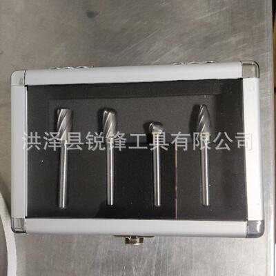 钨钢磨头头套装8支装6柄与打1/4“柄塑盒F1020NF磨套装多种规格旋