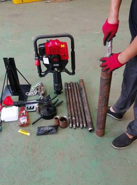 捷式土壤取样钻机单便人手持取土钻油电动款汽原状88389机土采样