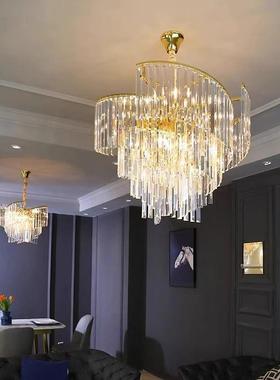 款轻奢水晶室吊灯客厅新主灯后意现代简约个71400性创大气高档卧