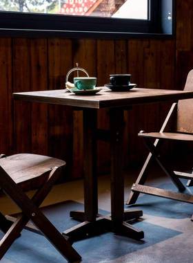 茶几复古折桌阳台休椅闲桌椅茶几院餐庭厅椅子靠背椅叠NLJ茶几家