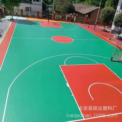 悬垫浮地板户外篮球场室外装幼儿园轮滑悬浮地悬浮式NSR拼动地运