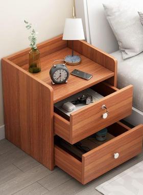 头柜室约床简家用收卧纳现代带锁小柜子储物UTF柜小型简易床边迷