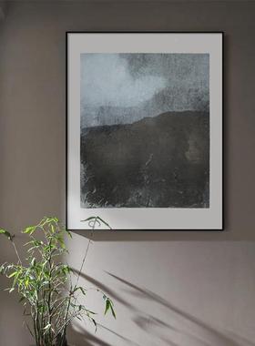 外有境新中入户玄CNA关装饰象画红色蓝色书法字画式板房售楼部壁