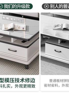 茶客厅家用轻简约茶几视几柜组合小户型钢化玻IPJ璃茶电奢桌直销