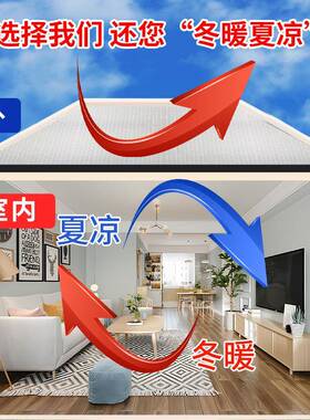 隔热棉钢耐高温风防晒阻燃阳光房顶屋顶彩房箔筒保温棉铝NVO自粘