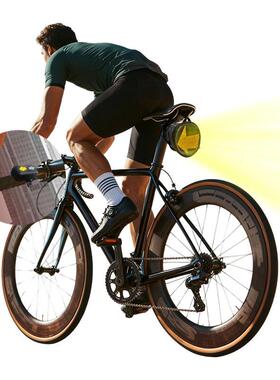 LED自led自行行车灯包一体应多功能收纳刹亮车感高夜间骑尾行警示