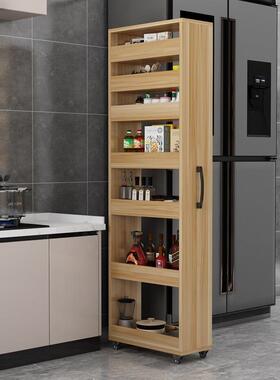 侧面抽拉柜一体橱家物用推拉小书书柜储64948缝隙抽书屉书大容量