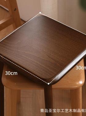 实木椅子约方凳子现31730代简化凳家用餐妆凳可叠放客厅儿童子小