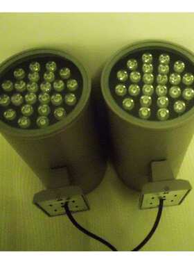 LED户外圆形双头单头壁灯外壳18W24W2*24W36W48Wled射灯外壳