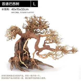 巴西树沉木迎客松鱼缸造景木头草缸大号大型莫斯树成品杜鹃根骨架