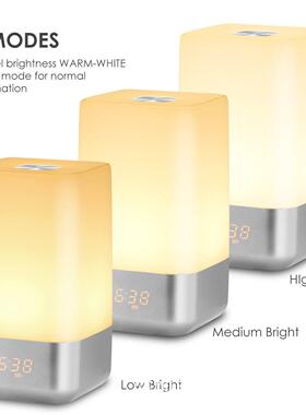 模拟日出日落自然XTH叫唤醒灯定时睡起床灯醒夜灯伴光唤醒闹钟学