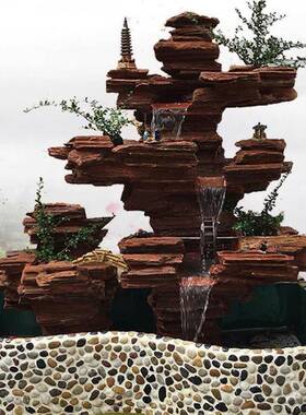 假山水石景摆件流水喷阳41168泉庭院别墅花园台鱼池造景家居真头