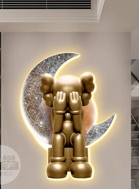 kws发光装饰t挂画潮壁流现代网红打卡区酒吧kv理FG0087发店玄a关