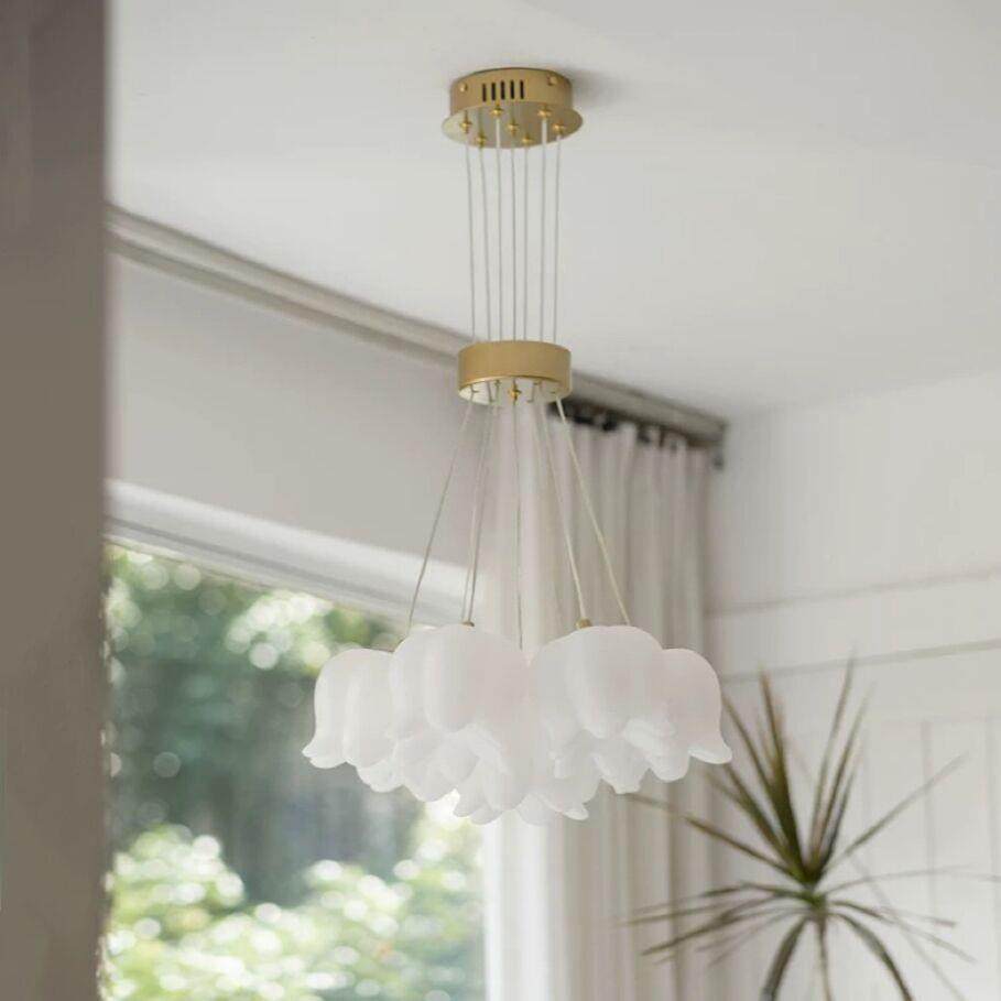 现代简约温清新铃兰客厅室吊灯卧式馨58740浪漫个日性玄关阳台装,家装灯饰光源,智能吊灯,淘宝优惠券,粉丝福利购,淘宝优惠卷