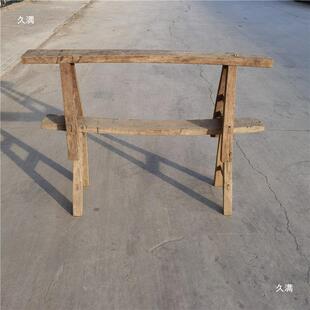 怀旧实木长条凳子俗民老物具件旧货老家具thlofgu+复古板古凳董影