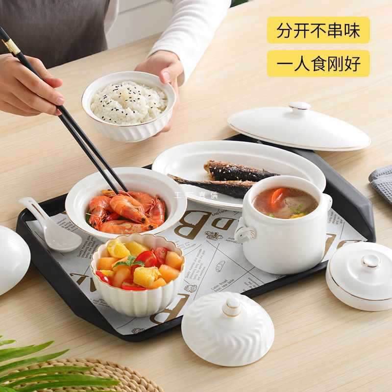 陶瓷月子会所家用带盖炖汤盅碗