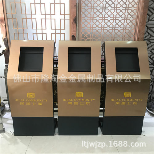 深圳双色不锈钢楼宇对讲立柱