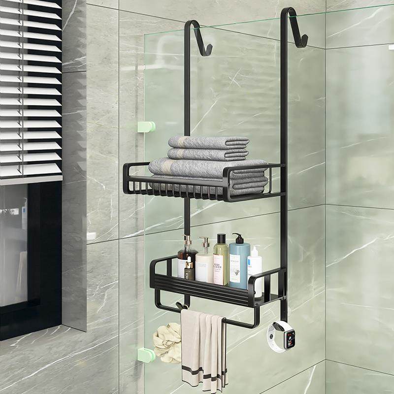 浴室置架免厕打孔子洗手间物挂篮卫生间所浴巾架淋浴房架XPW毛巾,家装主材,智能毛巾架/浴巾架,淘宝优惠券,粉丝福利购,淘宝优惠卷