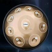 手碟鼓G手碟8寸9音440hzGZU1初专业级handpan疗愈打学击乐调器