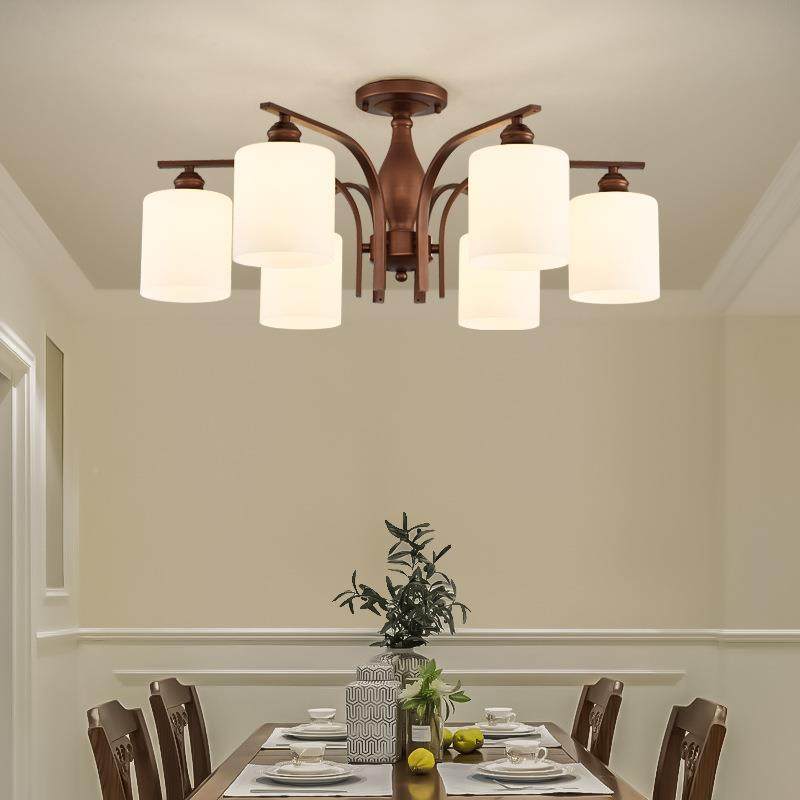 全古铜791中风复古吊灯厅顶客厅主灯美餐式简约大气书房卧室吸灯,家装灯饰光源,智能吊灯,淘宝优惠券,粉丝福利购,淘宝优惠卷