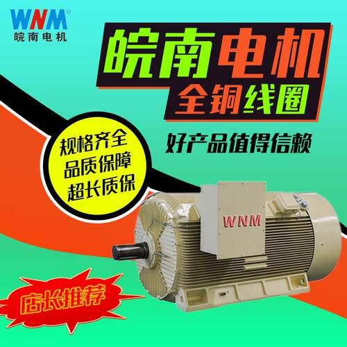 皖南电机Y2系列全铜线圈高压三相异步电动机75kw90kw厂家直供