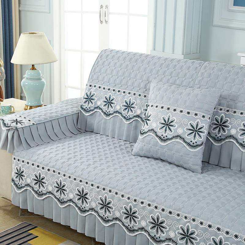 简约防滑沙发垫四季通用折叠沙发床套罩直排单人三人沙发盖布坐垫