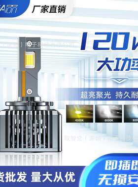 汽车LED大灯D系列 D1SD2SD3SD4SD5D8 双铜管导热汽车前照灯