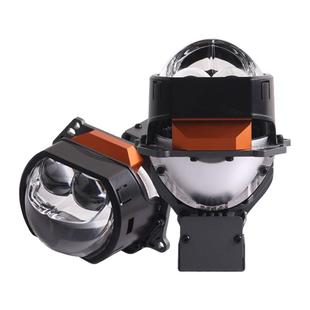 三为车灯SANVI A11S 64瓦5500k方形3寸双直射LED双光透镜大灯升级