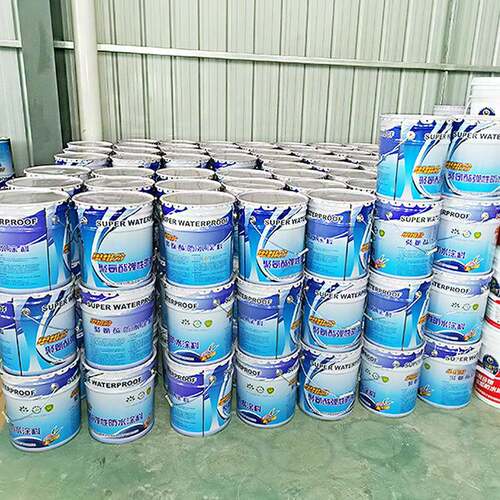 水性房聚氨酯防水涂料RZI彩色底板立墙屋顶楼漏修水补