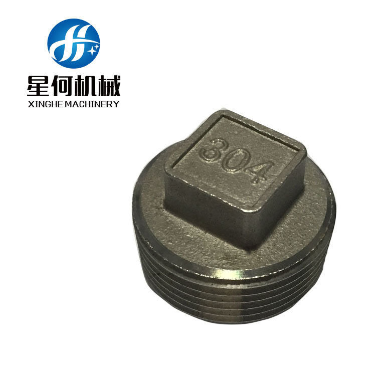 304不锈钢方形外丝水管堵头