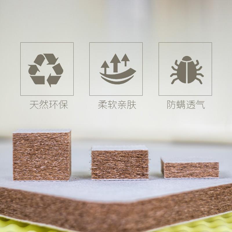 天然环棕垫硬棕床垫椰1棕垫保1.5垫家用睡棕榈折叠1.FMB2米宽.8双