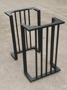 cs铁VDQ艺金属书桌字桌腿茶支架电脑办公桌架吧写台脚支撑脚几餐