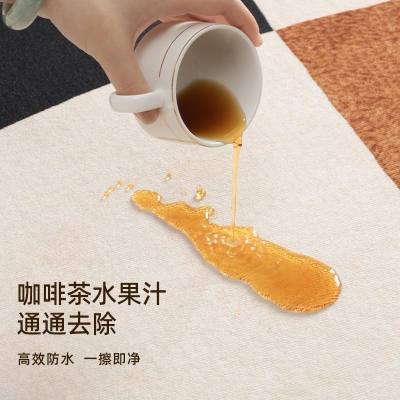 地毯2客厅025新款免洗可擦中防古风卧室床边KT-MX-QR防免水污打理