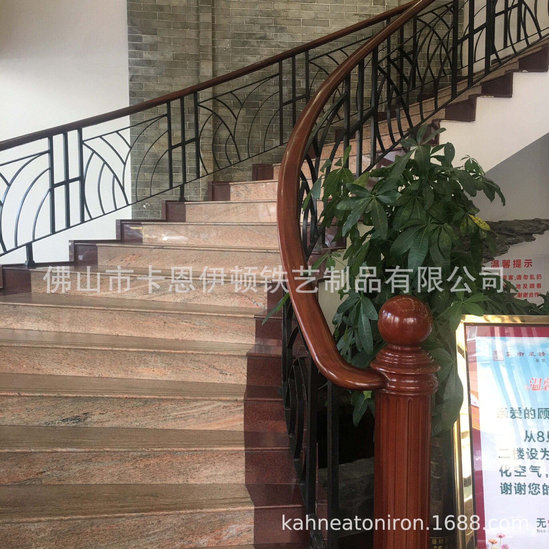 欧式手工锻造锌钢铁艺楼梯扶手不锈钢护栏艺术栏杆厂家安装出口