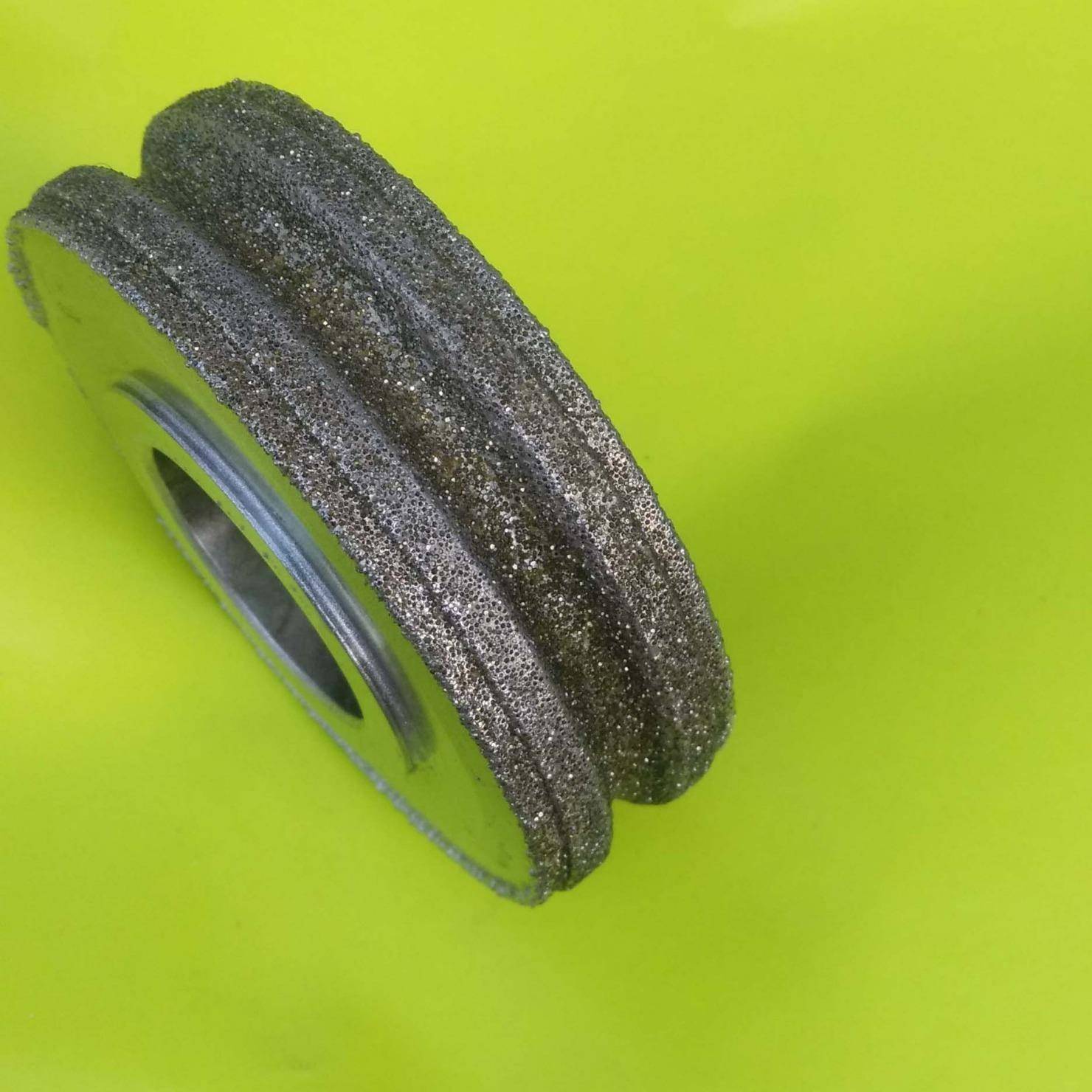电镀金颗刚钢球成型磨轮石金刚轮粗30目粒粗磨砂轮精密DLL精准磨