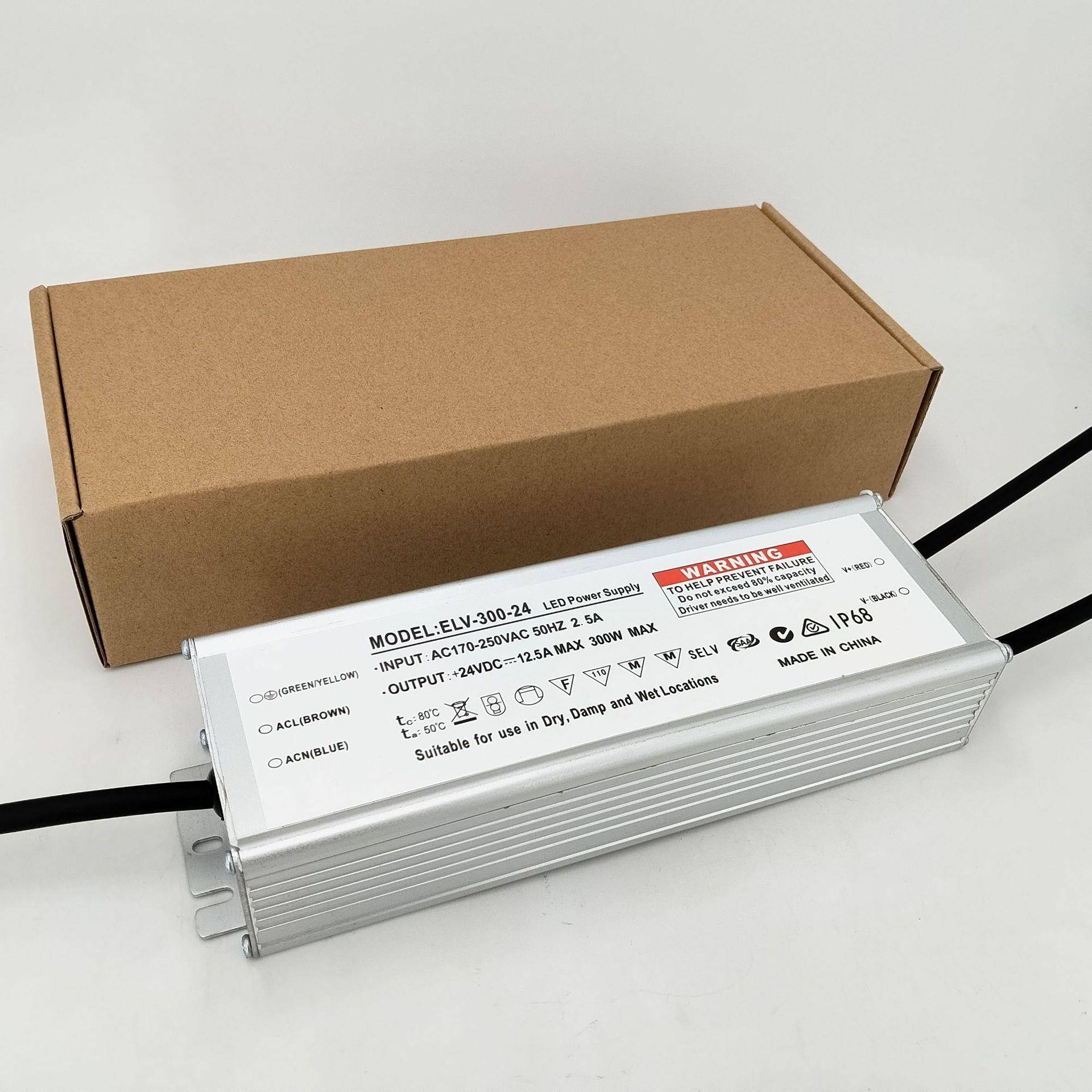 12V24VDBA00W防水水开关电源LED灯条灯带底灯灯喷泉户3外防水电源