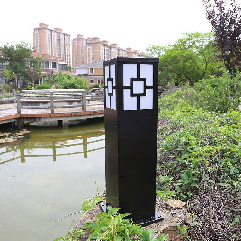 户外太阳能草坪灯方形草坪形园庭方院灯简约led防水花电草坪灯接