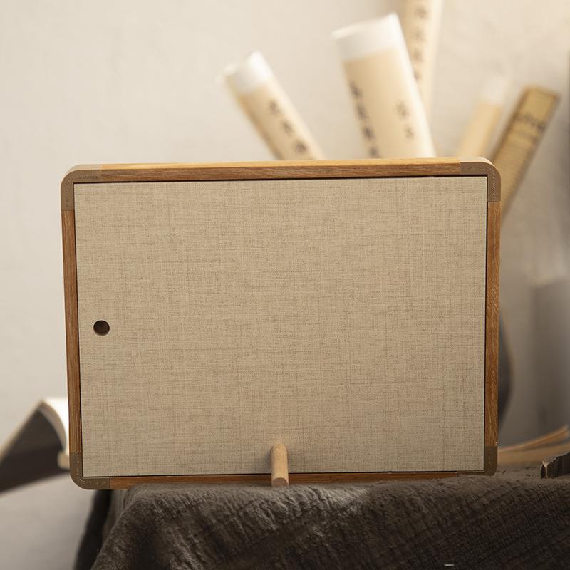 实木铜角框国装十字3绣框书法边框2006黑胡3画3*3c裱m黑胡桃木相