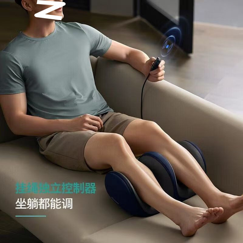 新款全功能腿部按摩器足底揉捏家用热敷足疗机一件包邮