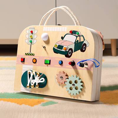 儿童木多功能路忙碌33322玩板增强宝电宝动手能力多质种法早教益