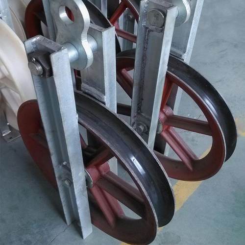 GJI308/660/916转向滑电力作八车环铝滑车放字线业滑轮铝轮座式滑