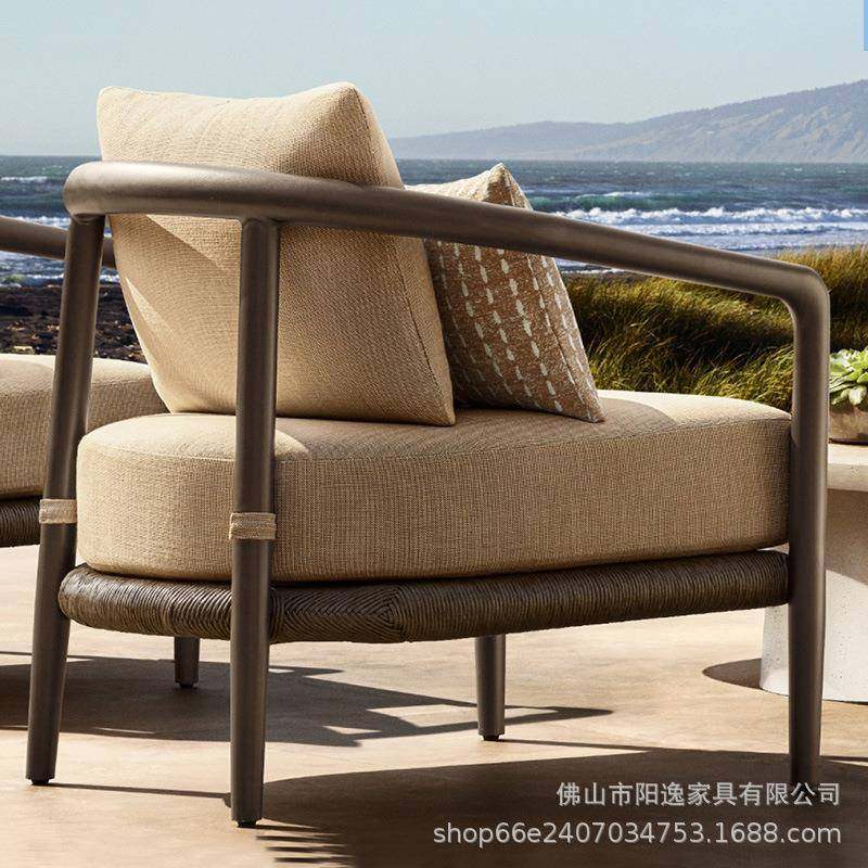 户外露庭院335发高端别墅酒组店防水藤沙发台花园洞石铝合金沙发,住宅家具,户外沙发,淘宝优惠券,粉丝福利购,淘宝优惠卷