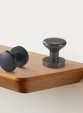 现货卧室门门圆形锁室内锁具套门锁CLB执手锁静音木黑色装把手