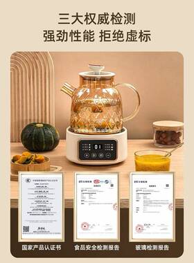 德GNN国养生壶多能家用小煮型办公室全功玻器璃新款茶烧水壶花茶