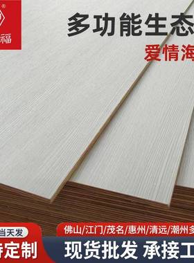 PPNE0级衣多层实木生态板木工装柜修专用1.22*2.44免漆生态板整板